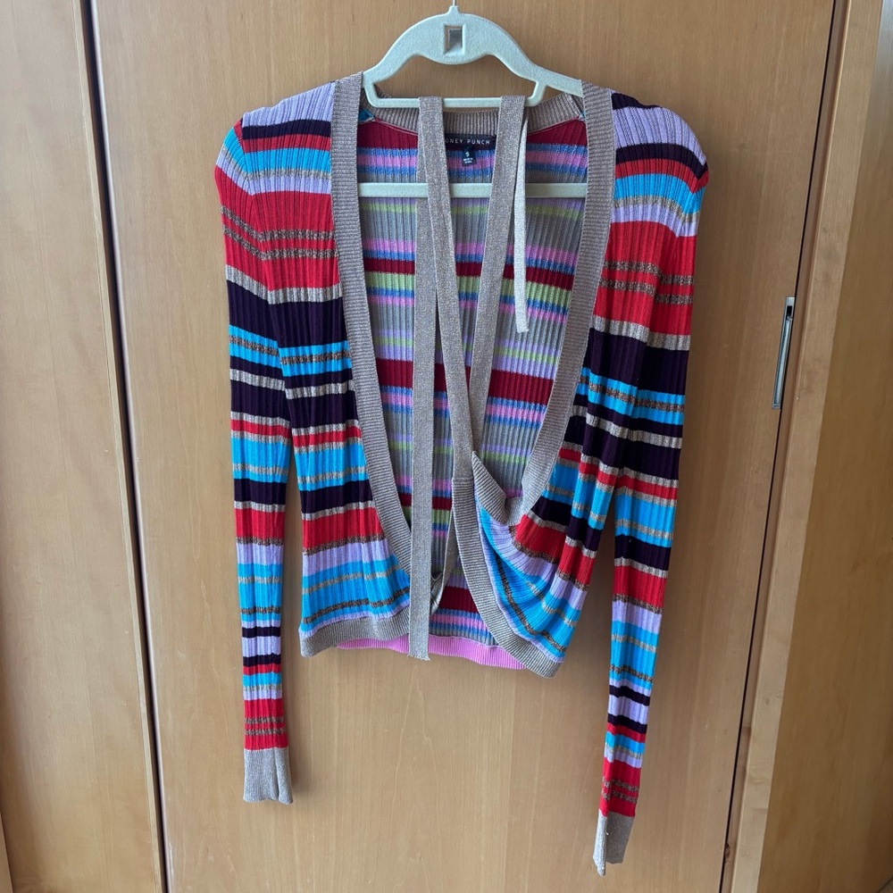 Striped Cardigan Sweater